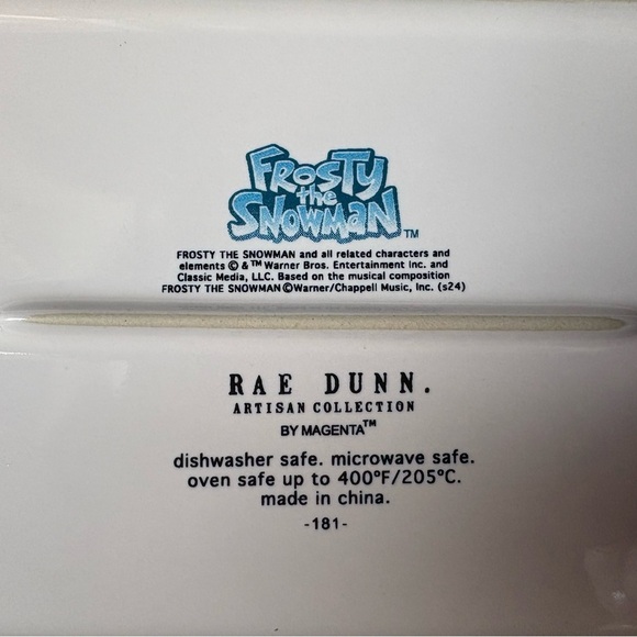 Rae Dunn Frosty the Snowman Collection Casserole Dish - Picture 2 of 3